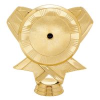 4 1/2" Gold Ribbon 2" Insert Holder Figure