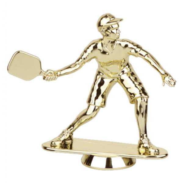 Gold 5 3/4" Male Pickleball Trophy Figure