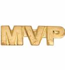 Gold MVP Lapel Chenille Insignia Pin - Metal