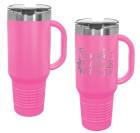 Pink 40oz Polar Camel Vacuum Insulated Travel Mug with Straw