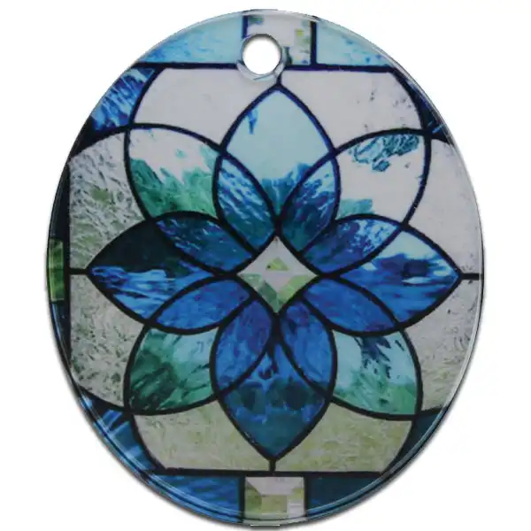 ColorLyte Sublimation Blank Acrylic Ornament - 3" x 2.25" - Oval Portrait