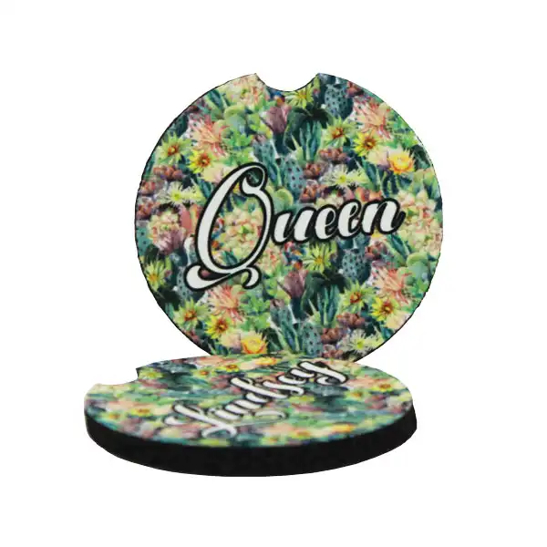 DyeTrans Sublimation Rubber Blank Car Coaster - 30 pack