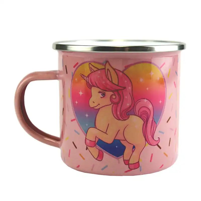 Sublimation Enamel Camp Mug - 12oz - Pink