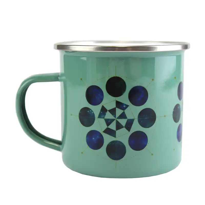 Sublimation Enamel Camp Mug - 12oz - Gray Green