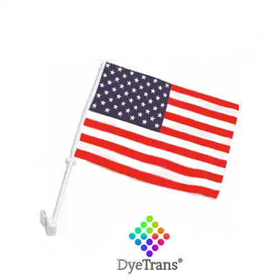 Sublimation Blank Car Flag - 7.5" x 10" - Double-Ply - No Pole