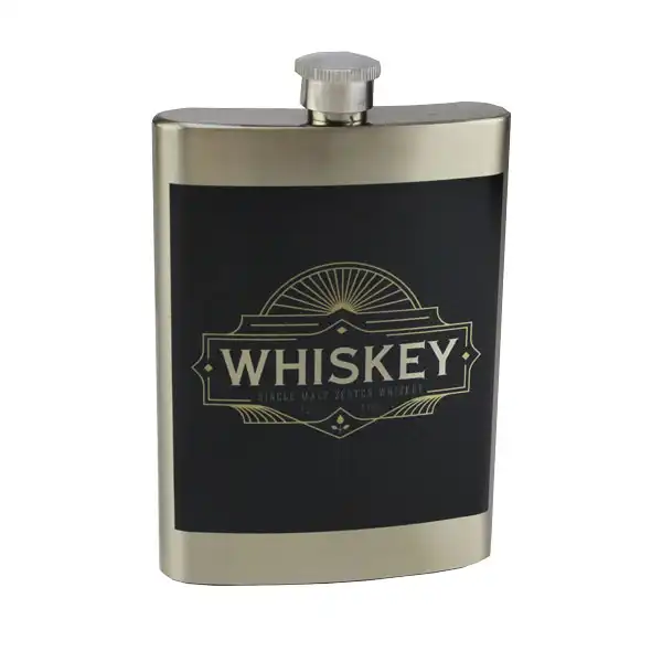 Luma Steel, Stainless Steel Flask - 8oz - Silver