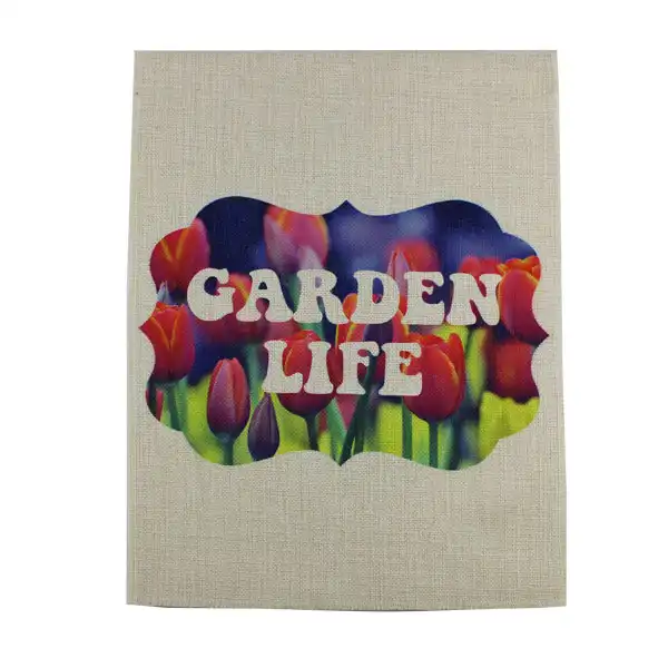 Sublimation Blank SubliLinen, Garden Flag - Large - 2 Sided - 2 Pack