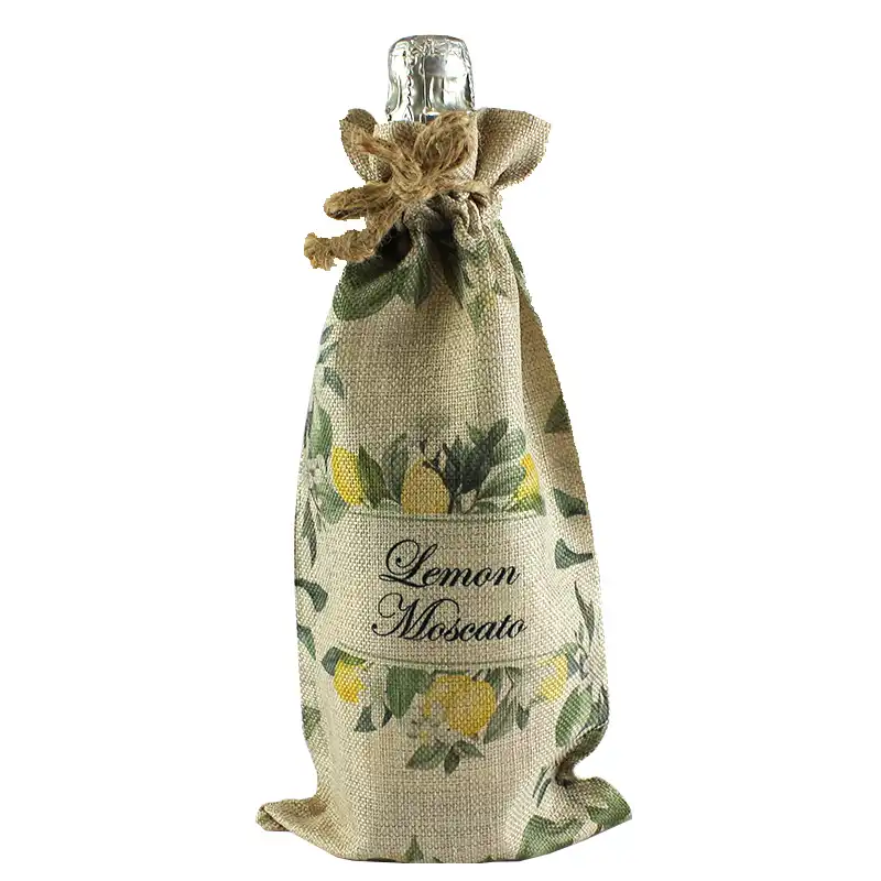 Sublimation Blank Faux Burlap Drawstring Bag - 6.7" x 13.39"