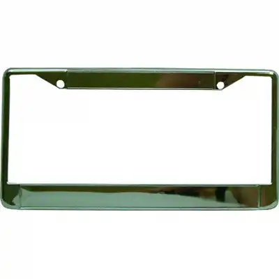 DyeTrans Sublimation Blank Aluminum License Plate Frame - 6.375" x 12.25" Chrome Finish