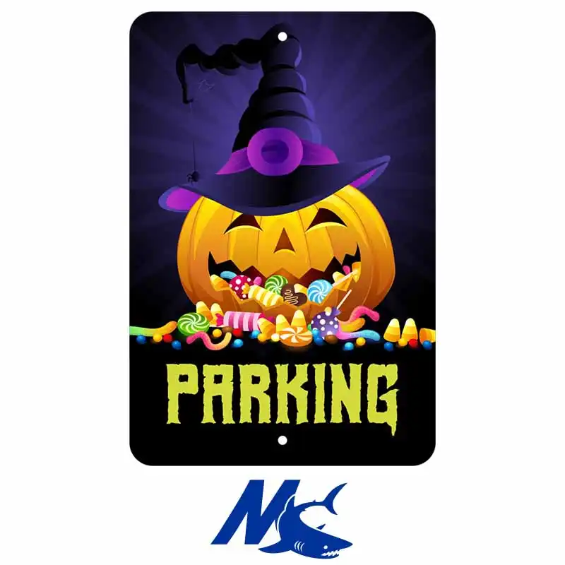 Mako Sublimation Blank Aluminum Parking Sign - 8" x 12" Gloss White - 2 Holes