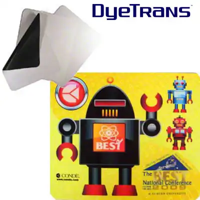 DyeTrans Sublimation Blank Mouse Pad Material - 1.5mm - Black-Backed - By the Yard