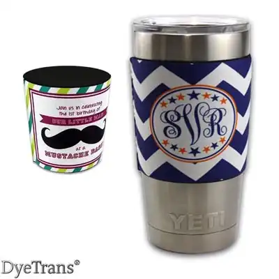 DyeTrans Sublimation Blank Neoprene Hugger - Fits Yeti 20oz Rambler Tumbler