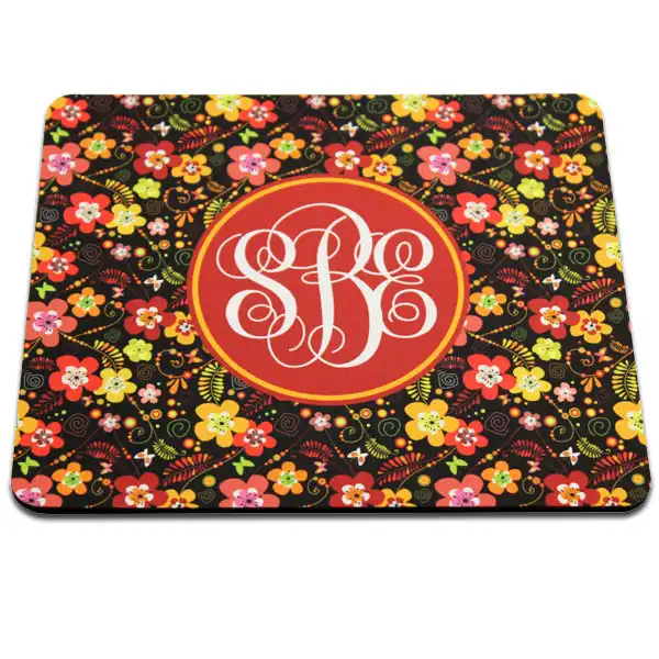 DyeTrans Sublimation Blank Mouse Pad - 7.75" x 9.25" x 5.5mm - Rectangle - Black-Backed