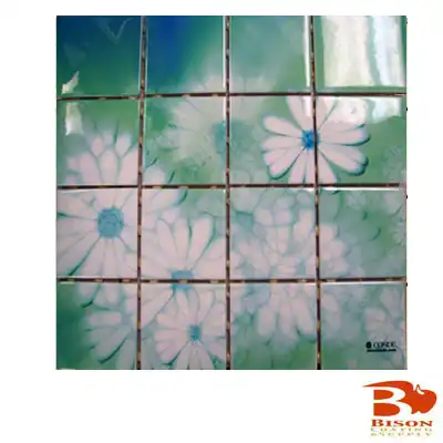 IronClad Sublimation Blank 3" x 3" Ceramic Tiles - 12" Sheet - 16 Tiles - Gloss