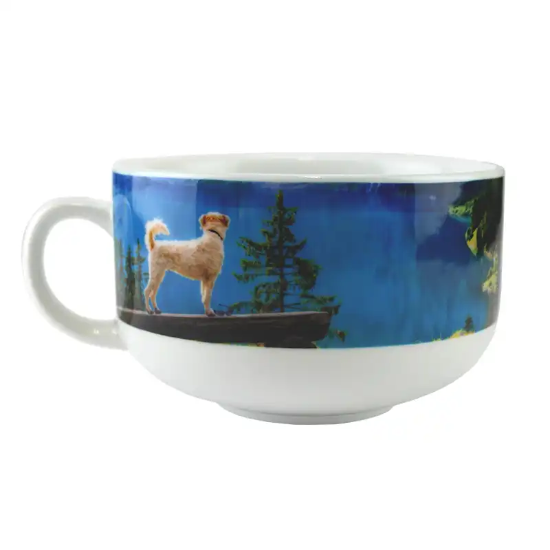 Ceramic Sublimation Blank Chili Mug, 32 oz, Gloss White