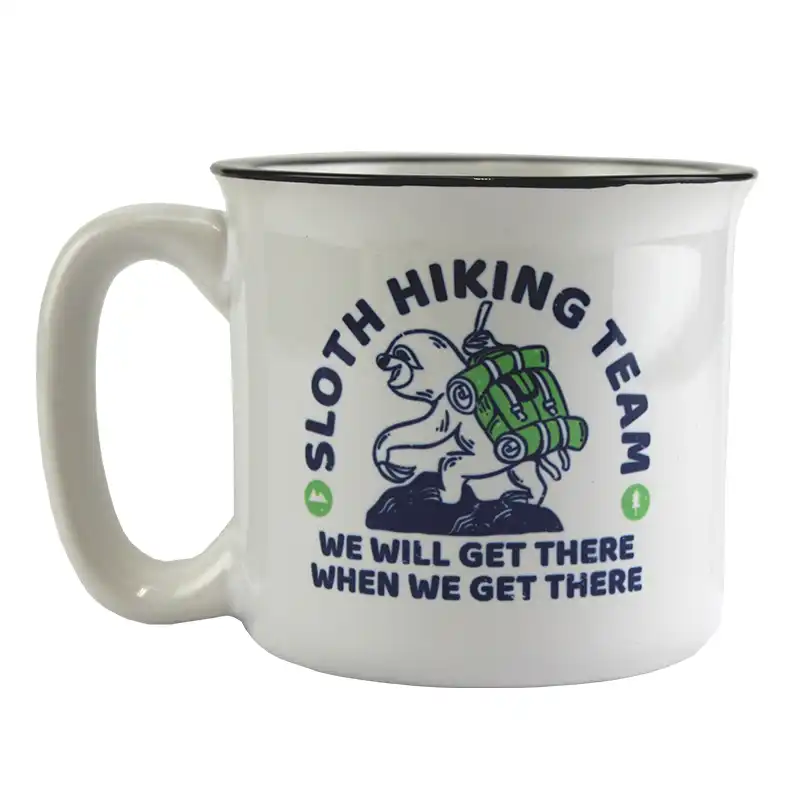 Sublimation Mug-Ceramic Camp Mug - 13oz - White