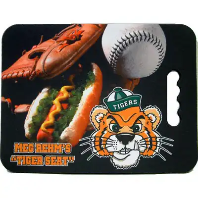 10" x 13.25" Blank Sublimation Stadium Seat Cushion - White