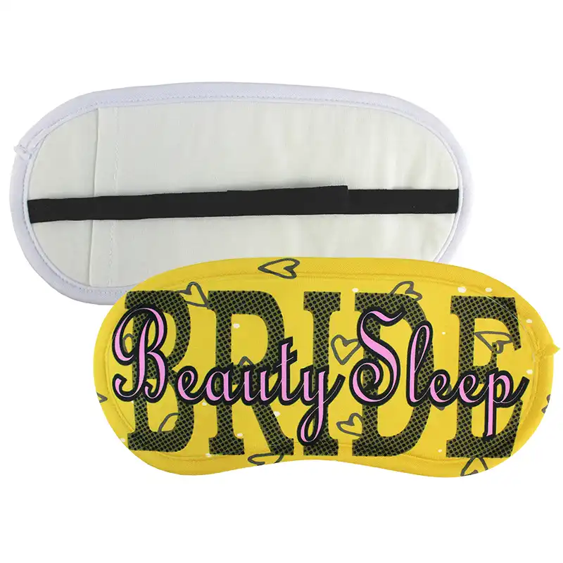 Sublimation Blank Sleep Mask - w/ Sachet Pocket