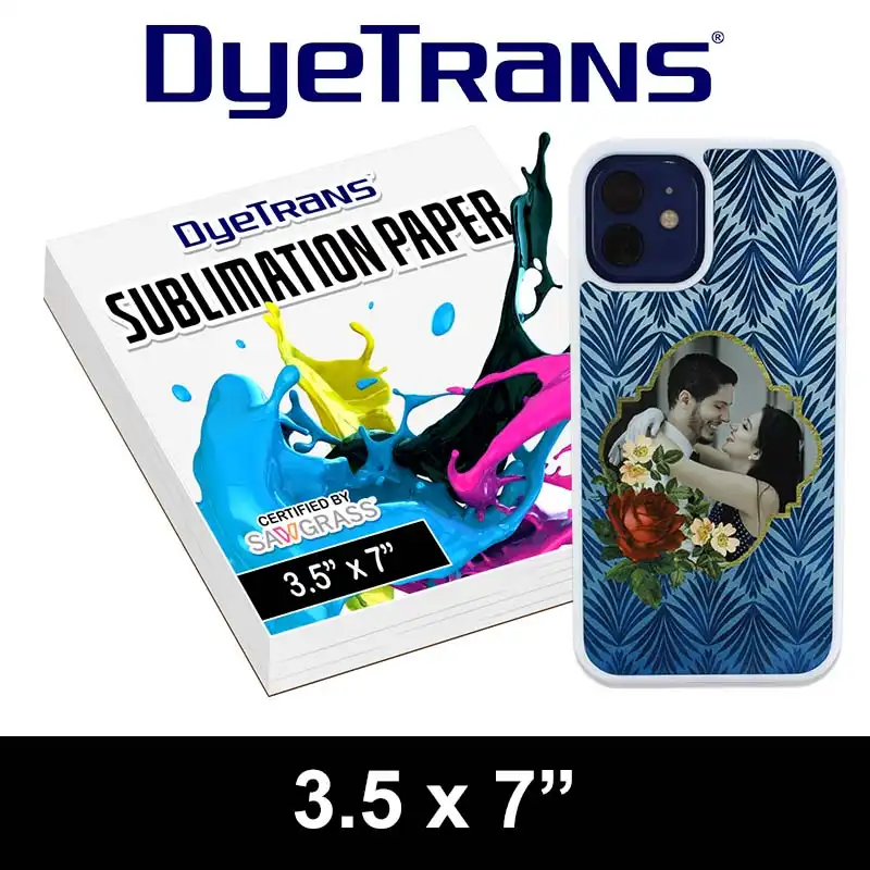 DyeTrans Multi-Purpose Sublimation Transfer Paper - 100 Sheets - 3.5" x 7"