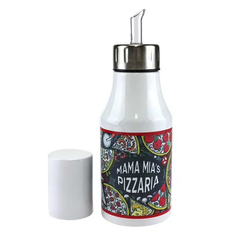 Stainless Steel Oil Dispensers - 17oz - White