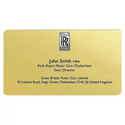 Sublimation Blank Satin Gold Aluminum Name Badge - 2"x3"