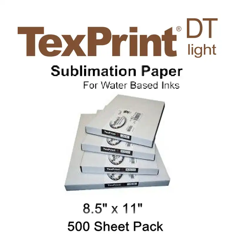 TexPrint DT Light Sublimation Paper 8.5" x 11"  500 Sheet Pack