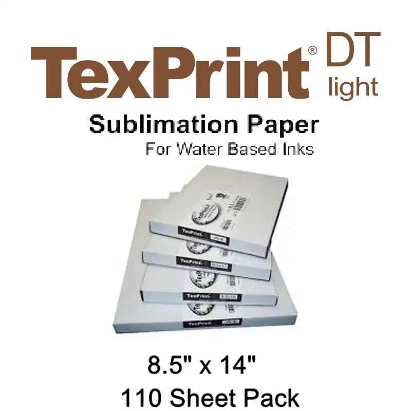 TexPrint DT Light Sublimation Transfer Paper - 110 Sheets - 8.5" X 14"