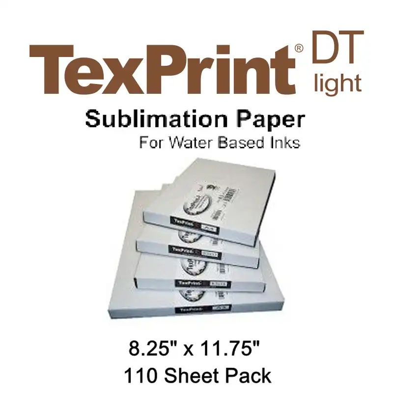 TexPrint DT Light Sublimation Transfer Paper - 110 Sheets - A4: 8.25" x 11.75"