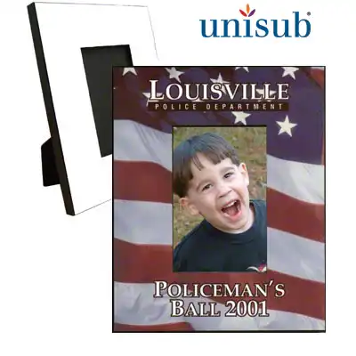 Unisub Sublimation Blank MDF Picture Frame - 8" x 10" w/Easel - Fits 4" x 6" Photo