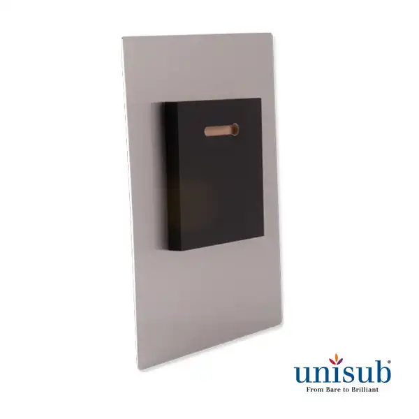 Unisub® Black Shadow Mount Block for Hanging Photo Panels - 4" x 4"