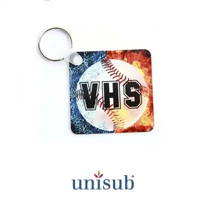 Unisub Sublimation Blank Aluminum Key Tag - 2.25" x 2.25" Square