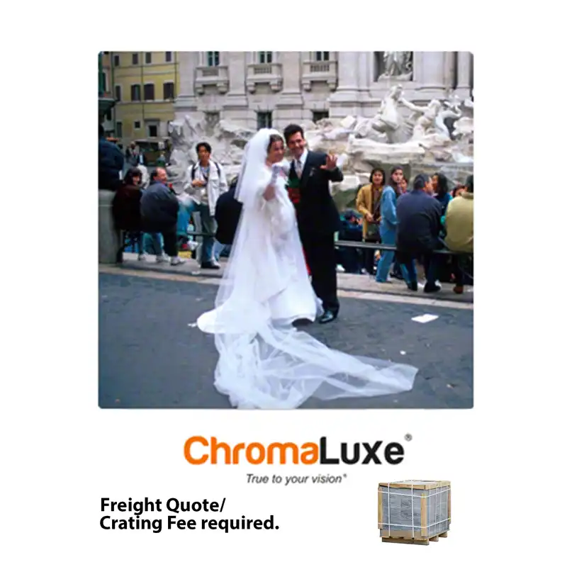 ChromaLuxe Sublimation Blank Aluminum Photo Panel - 20" x 20" - Gloss White