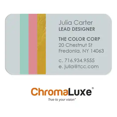 ChromaLuxe Sublimation Blank Aluminum Business Card - 2" x 3.5" - 2-Sided