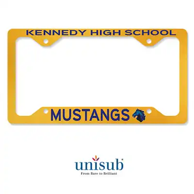 Unisub Sublimation Blank Aluminum License Plate Frame - White Gloss