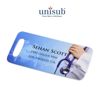 Unisub Sublimation Blank Aluminum Bag Tag - 2.5" x 4.25" - Rectangle