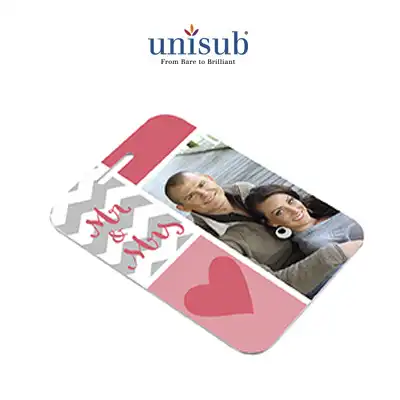 Unisub Sublimation Blank Aluminum Bag Tag - 2.75" x 4" - Rectangle