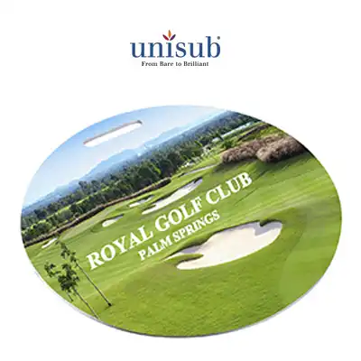 Unisub Sublimation Blank Aluminum Bag Tag - 3.5" Round