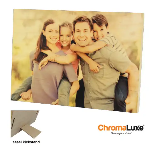 ChromaLuxe Sublimation Blank Natural Wood Photo Panel - 5" x 7"