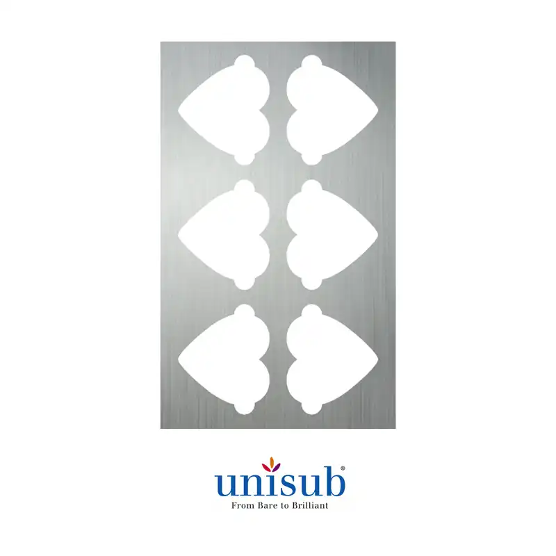 Unisub Sublimation Production Jig for U4868 (Heart Ornament)