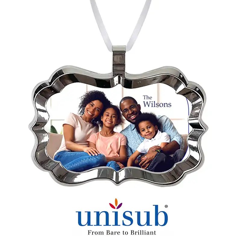 Unisub Framed Aluminum Ornament - Benelux - 1 Sided