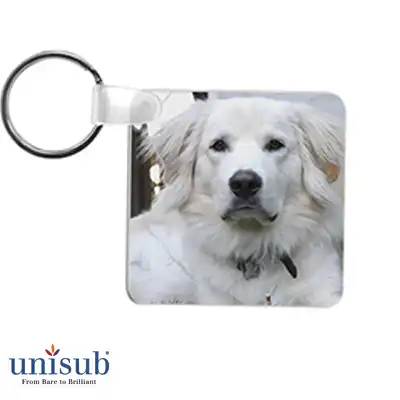 Unisub Sublimation Blank FRP Key Tag - 2.25" x 2.25" Square