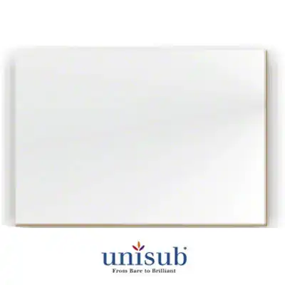 Unisub Sublimation Blank Hardboard Sheet Stock - 48" x 96" - Gloss White - 1/8" Thick