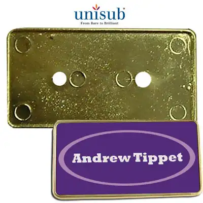 Gold ID Badge Frame for Upscale Presenters