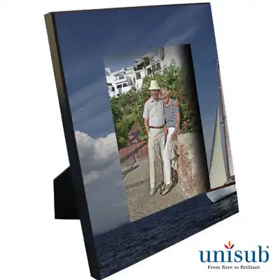 Unisub Sublimation Blank MDF Picture Frame - 8" x 10" w/Easel - Fits 5" x 7" Photo