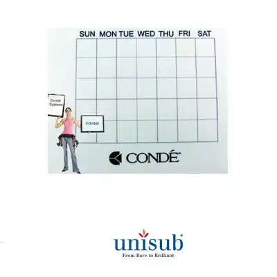 Unisub Sublimation Blank Hardboard Tile - 6" x 8"