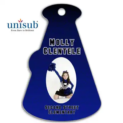 Unisub Sublimation Blank FRP Bag Tag - 2.67" x 4" - Megaphone