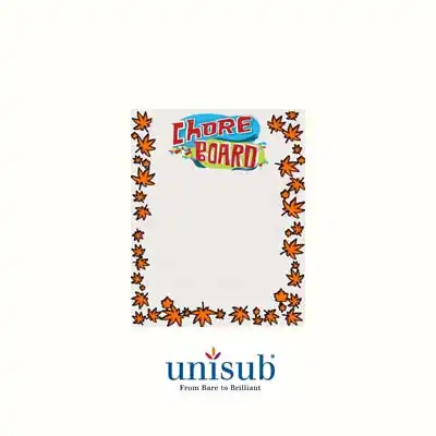 Unisub Sublimation Blank Steel Dry Erase Board - 9" x 12" - Gloss White