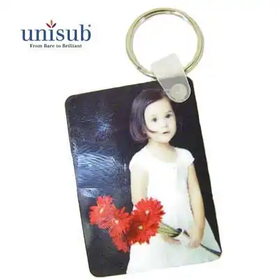 Unisub Sublimation Blank Aluminum Key Tag - 1.6" x 2.25" - Rectangle