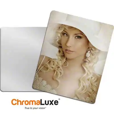 ChromaLuxe Sublimation Blank Aluminum Photo Panel - 11" x 14" - Gloss Clear