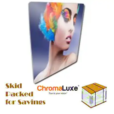 ChromaLuxe Sublimation Blank Aluminum Sheet Stock - 48.5" x 49" - Semi-Gloss White - 1-Sided